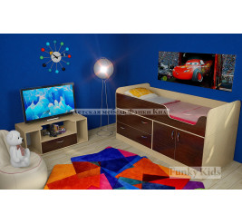 Кровать-чердак Приют-Мини 007 М3, М4 (детская фабрики «Сканд-Мебель»)