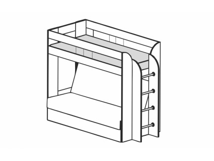 Двухъярусная кровать-диван Немо