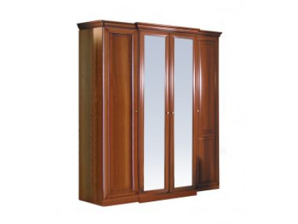 Шкаф 2548 (4 двери) с зеркалами