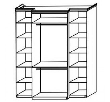 Шкаф 2917 для одежды (2 двери)
