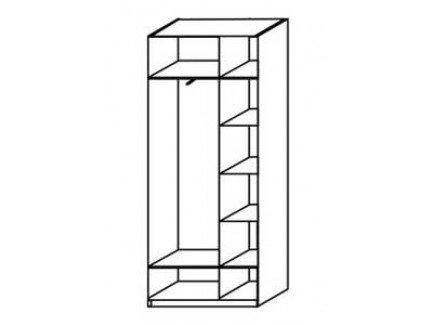 Шкаф 2927 для одежды и белья (2 двери)