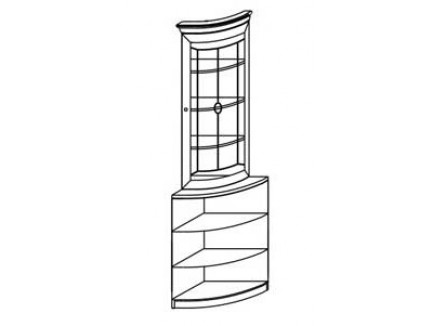Витрина 2974 угловая, правая