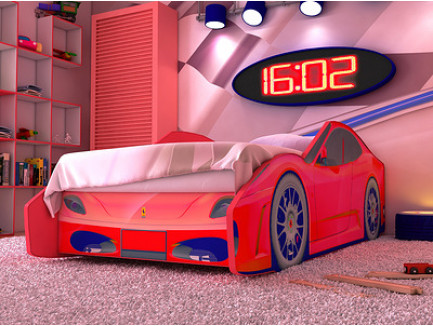 Кровать-машина Феррари (детская кровать Ferrari «Red River»)