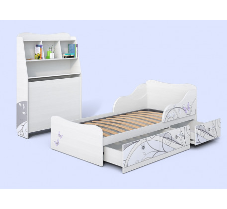 Кровать-чердак Леди-4 для девочки, спальное место 190х80 см