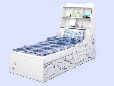 Детская кровать Леди-3 с изголовьем, спальное место 190х90 см