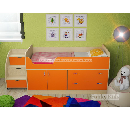 Кровать Фанки Кидз-9 (детская мебель «Funky Kids»)