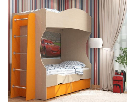 Двухъярусная кровать Дельта 20 +лестница 23-1, спальные места 190х80 см