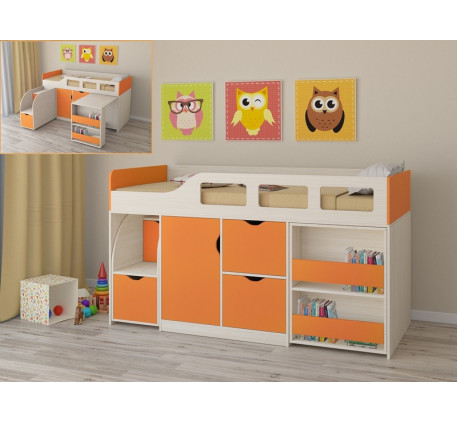 Детская кровать с бортиками и ящиками Астра-8, спальное место 190х80 см