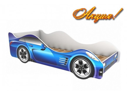 Кровать-машина для детей Феррари (Ferrari), спальное место 1600*700 мм.