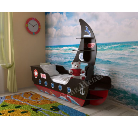 Кровать-корабль для мальчика, детская в виде кровати-кораблика