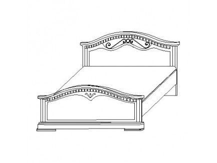 Кровать 2629, спальное место 160х200 см