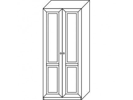 Шкаф 2917 для одежды (2 двери)
