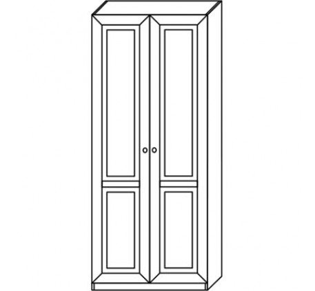 Шкаф 2927 для одежды и белья (2 двери)