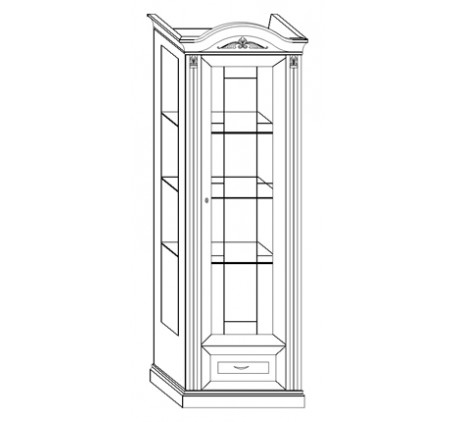 Витрина для посуды 1 дверная 2760, правая (или левая)