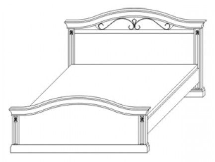 Кровать 2788, спальное место 180х200 см