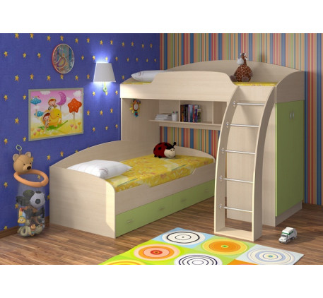 Детская мебель Соня-3 (шкаф Соня+навесная полка)