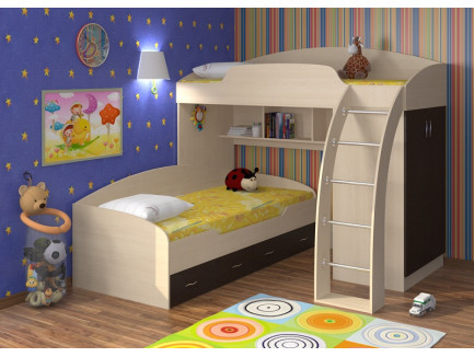 Двухъярусная кровать Соня для детей, спальные места 190х80 см