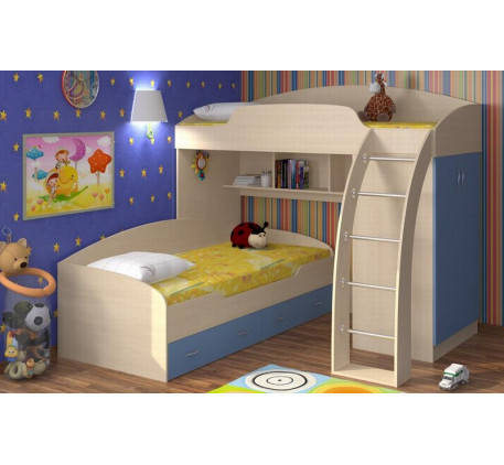 Детская кровать Соня-2 с ящиками (нижняя), спальное место 190х80 см