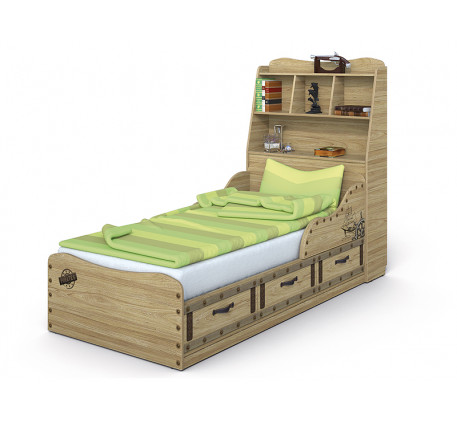 Кровать Корсар-3-1 с изголовьем, спальное место 190х90 см