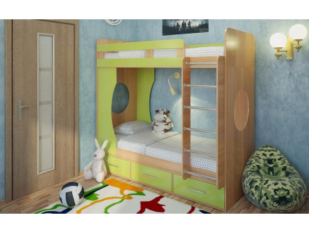 Двухъярусная кровать для подростков Милана-1, спальные места 190х80 cм