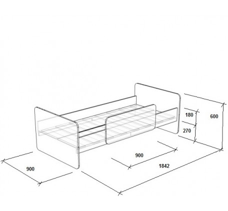 Кровать-чердак с рабочей зоной для мальчика Легенда-11.2 со столом Л-01, спальное место 180х80 см