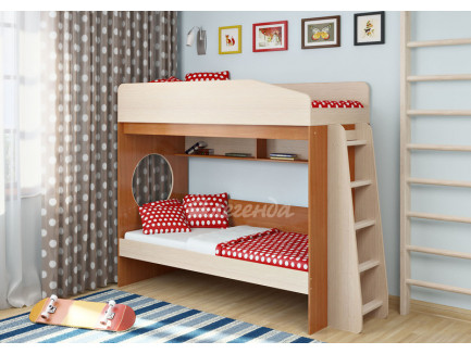 Двухъярусная кровать для подростков Легенда-10.1, спальные места 180х80 см