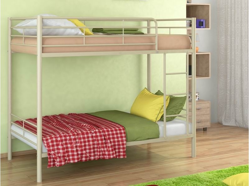2-х ярусная кровать Севилья-3 металлическая, спальные места 190х90 см -Двухъярусная кровать Севилья-3 металлическая